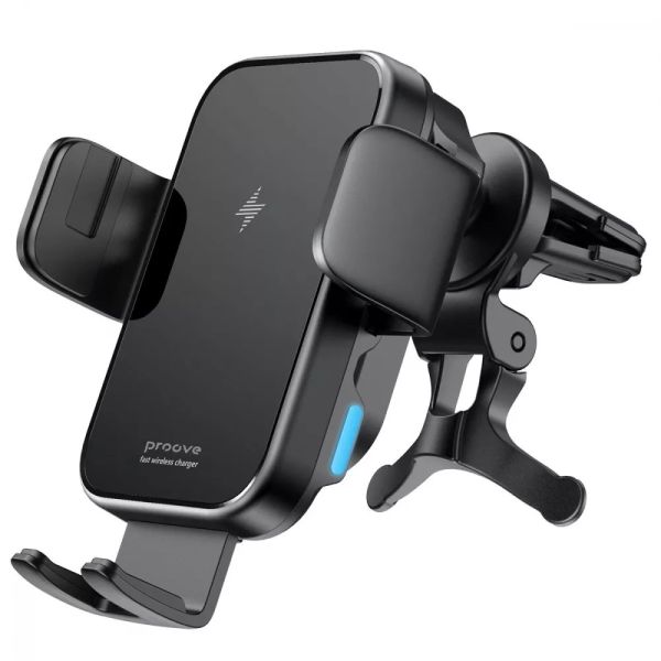 Автомобільний тримач з Бездротовим ЗП Proove Triple Clamp 15W
